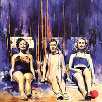 inna artemova, "séance", 2025, 135 x 100 cm, oil on canvas – erlas galerie