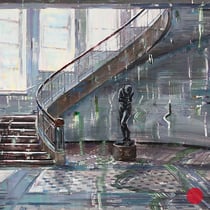 dénesh ghyczy, "akademie", 2018, 100 x 150 cm, acrylic on canvas – erlas galerie