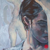 sigrid hutter, serie "q" 2, 2014, 40 x 40 cm, acrylic on canvas – erlas galerie