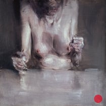 alessandro papetti, "frone retro"/fronte (diptychon), 2017, 40 x 40 cm, oil on canvas – erlas galerie