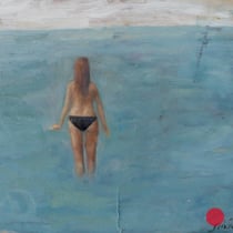 roger schindler, "barcelona",  2009, 30 x 40 cm, oil on wood – erlas galerie