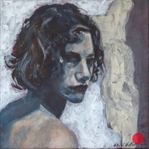 sigrid hutter, serie "q" 4, 2014, 40 x 40 cm, acrylic on canvas – erlas galerie