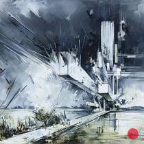 inna artemova, "utopia XXXII", 2021, 115 x 145 cm, oil on canvas – erlas galerie