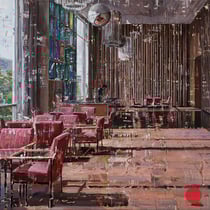 dénesh ghyczy, "kino international", 2018, 170 x 230 cm, oil & acrylic on canvas – erlas galerie