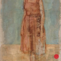 roger schindler, "minna I", 2019, 190 x 100 cm, oil on canvas – erlas galerie