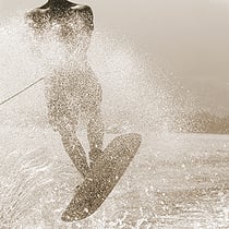 Photographie de sport ski nautique compétition championnats nationaux et internationaux 