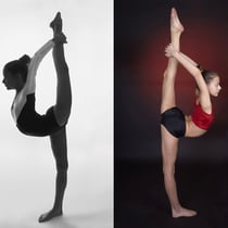 Photographie de sport studio danse