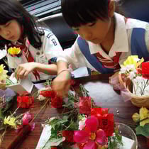 お花屋さんになりたい!フラワーアレンジメント挑戦中