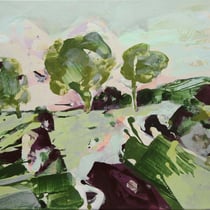 windbäume - acryl auf leinwand, H 60 x B 80 cm