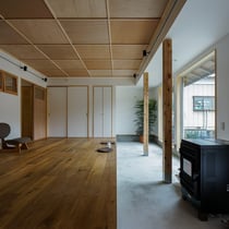 ヨーロピアン オーク 燻製 アンドウッド フローリング andwood 施工例 古民家