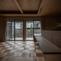 チーク　パーケット　６P　フローリング　施工例　アンドウッド