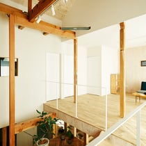 オーク ユニ 90巾 無垢フローリング 施工例 新潟 andwood アンドウッド