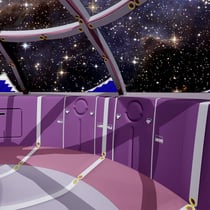 Sièges en position  rentrée