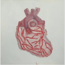 30 cm x 30 cm - Öl, Acryl auf Papier, 2003 - " Struktur / Natur "