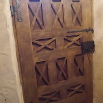 Face intérieure, renforts en croix de Saint André