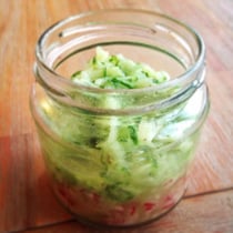 Radieschen-Salatgurke.