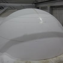 Semiesfera Gigante de 3,20 m diametro, para stand ferial