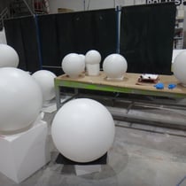 Esferas revestidas, para pintar planetas