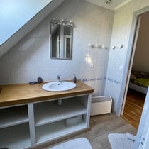 salle de douche avec vue entrée