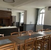 Salle à manger gîte La Baie de Somme Ferme de la Baie de Somme hébergement groupe