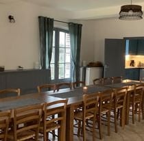 Salle à manger gîte La Baie de Somme Ferme de la Baie de Somme hébergement groupe