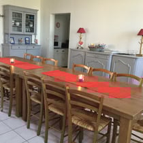 la salle à manger Les Prés Salés Ferme Relais de la Baie de Somme gîtes de groupe baie de somme