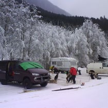 Der Stakeout hinter dem Scheidhof liegt den ganzen Tag im Schatten. Sie Sonne erreicht diesen Fleck für maximal 10 Minuten pro Tag!