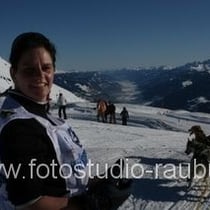 Gaby hat's geschafft, ein Lächeln auf dem Wildkogel.