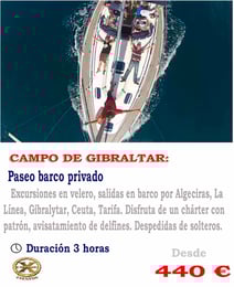 Paseo en barco Gibraltar