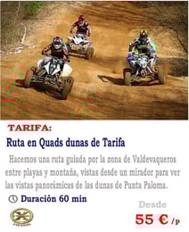 ruta en quads en Tarifa