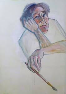 Selbst - Acryl auf Leinwand, 135x94 cm