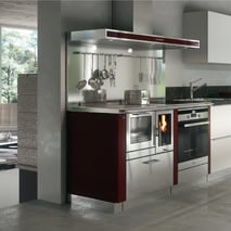 Herd Pertinger Ökoalpin 90 Kombiherd Durchheizklappe Backrohr Nachheizwand Backen Ofen