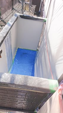 ベランダ笠木養生1