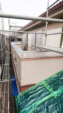 ベランダ笠木養生2