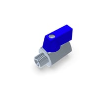 Mini ball valve G1/4" IT/AG stainless steel (KH-14-SS)