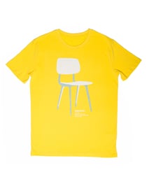 Men's T-shirt with Silkscreen Print of Ahrend Revolt Chair designed by Friso Kramer