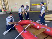 ボート組立訓練