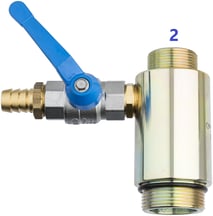 Druckluftmotore, Antriebe, Anbohrmotore, Anbohrmaschinen, Bohrmaschinen, Anbohrgeräte, Anbohrständer, Perfekt 3, Gasleitungen anbohren, Wasserleitungen anbohren, Spülhahn, Adapter, Spüladapter, Aufschraubstück