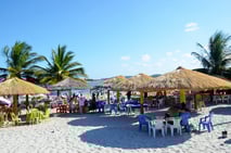 itamaracá, praia do forte orange, strand, bootstour, sandbank, weisser sand, pernambuco, brasilien, strandleben, restaurant, brasilien erleben