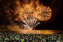 réveillon, fogos de artifício, boa viagem, praia, recife, pernambuco, brasil, viagem ao brasil, show, experiência no brasil