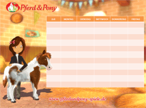 Stundenplan Pferd & Pony