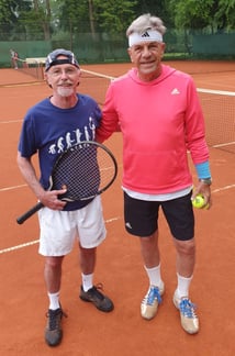 Günther Hausen (links) und Michael Busch  - TNB Vizelandesmeister und Landesmeister Sommer 2021