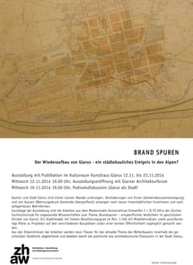 Brand Spuren, Kunsthaus Glarus