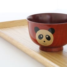 こども 汁椀 山中塗 パンダ
