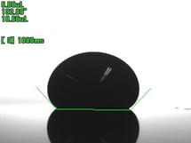 水銀 18.66μLの接触角画像