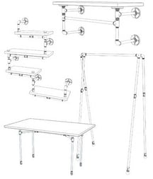 Rohrmöbel Baupläne und Bauanleitungen Möbel aus Rohren