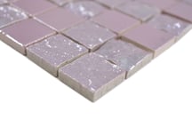 mosaico ceramica spacco rosa