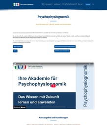 Abbildung der neuen Website der Carl-Huter-Akademie.