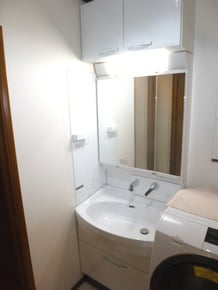 洗面化粧台　タカラ　オンディーヌ　リフォーム後