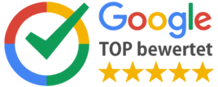 Google Top bewertet